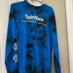 Blue and Black Spiritbox Long Sleeve Shirt